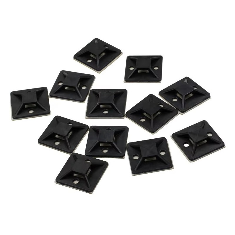 Klips mocowanie samoprzylepne 20x20mm organizer kabli