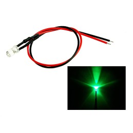 Dioda LED 5mm 12V - zielona