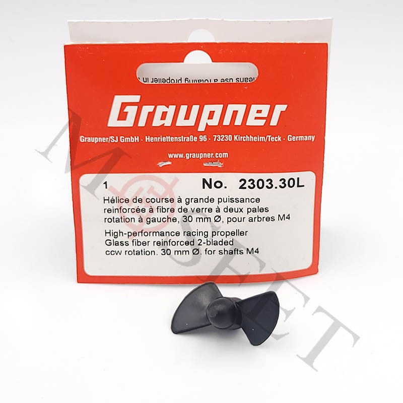 Śruba napędowa 30L M4 2 łopaty Graupner